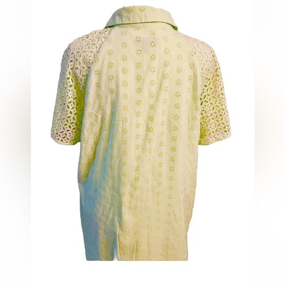 J. Crew Women’s Spring Dress Lemon Color Embroidered Beach Size 10 - Picture 5 of 6